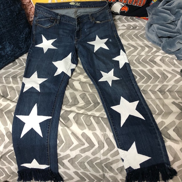 Handpainted Old Navy Jeans - Picture 1 of 5
